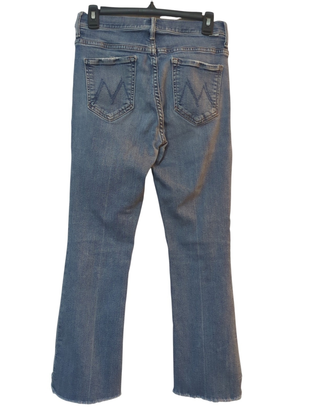 MOTHER The Insider Crop Step Fray Jeans 28 Walking On Coals Bootcut Quiet Luxury - Picture 6 of 10